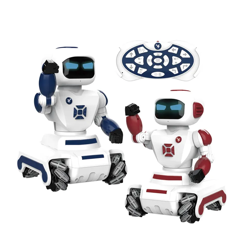 Intelligent smart multifunctional rc remote control robot kit toy with light music