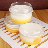 Vente en gros Bol à crème glacée à emporter jetable de qualité alimentaire Bol à salade avec couvercle pour gâteau Biscuit Fromage Bol en papier robuste et soigné