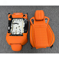 Sièges de course en cuir 2 pièces style B, imperméables, orange, pour Mercedes-Benz Classe G W464 G500 AMG G63 G550 2019-2024