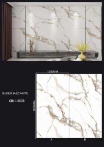 Водонепроницаемый огнеупорный камень SPC Кристалл настенная панель ПВХ УФ мрамор альтернатива для кухни Ванная комната Звукоизоляционная - Product Image 4