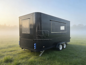 Nouvelle remorque de camion-restaurant vintage en aluminium ACB avec cadre résistant à la rouille et protection transparente contre le vent pour pizzas personnalisées - Product Image 2