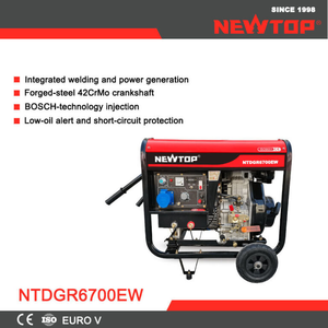 Generador de Soldadura Diésel Silencioso 2 en 1 de 5.5kW 180A con ATS, Soldador Móvil y Generador de Energía para Obras de Construcción Remotas - Product Image 6