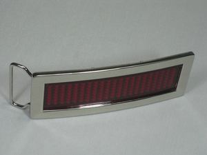 Украшение для вечеринки, красная светодиодная пряжка с прокручивающимися сообщениями 7x21 пикселей с задней крышкой, пряжка для ремня со светодиодным мигающим светом - Product Image 4