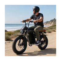 Vélo électrique à pneus larges de 20 pouces, 48V 400W RX, double suspension, 7 vitesses, pour adultes, neige, plage, tout-terrain, rétro, frein à disque