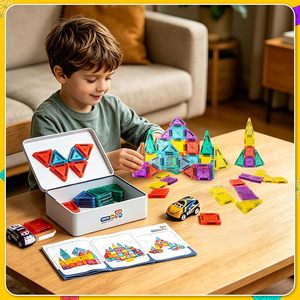 Set de Bloques de Construcción Magnéticos 3D DIY - Magnéticos Educativos de Plástico para Niños de 7 a 9 Años - Product Image 3