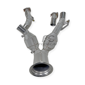 Tubo de Escape de Alto Flujo para Audi A6/A7 C8 3.0T Allroad EA839 2019-2024, Tubo de Escape de Acero Inoxidable con Aislamiento Térmico - Product Image 2