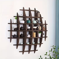 Étagères murales flottantes en bois de style chinois antique personnalisées pour la maison, organisateur de rangement en bois pour l'affichage