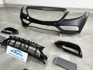 XLstyling accessori auto kit carrozzeria conversione paraurti anteriore per <span class=keywords><strong>Mercedes</strong></span> BENZ <span class=keywords><strong>classe</strong></span> <span class=keywords><strong>C</strong></span> W205 a C63 2019 - Product Image 6