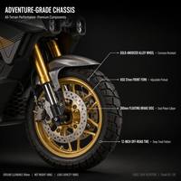Scooter ADV 250cc à essence, refroidi par eau, homologué CEE, personnalisé OEM pour usage urbain et tout-terrain