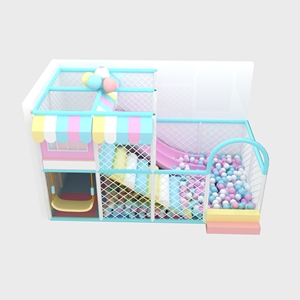 Preschools Indoor Family Naughty Castle Featuring <b>Small</b> <b>Slide</b> Ball Pool Macaron Themed Amusement Kids Indoor Playground - Product Image 2
