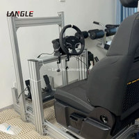 Simulador de vuelo Cockpit Aircraft Microsoft Flight Simulator Control de cabina Simulador de carreras con soporte de rueda de movimiento Gaming