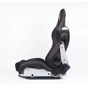 Asiento <span class=keywords><strong>de</strong></span> Carreras Reclinable con Costuras Negras y Respaldo Bordado, <span class=keywords><strong>de</strong></span> Fibra <span class=keywords><strong>de</strong></span> Carbono - Product Image 5