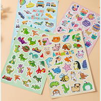Feuilles d'autocollants personnalisées A5 A6, étiquettes en vinyle, logo imprimé, autocollants découpés à la forme, autocollants adhésifs pour journal, agenda, papeterie