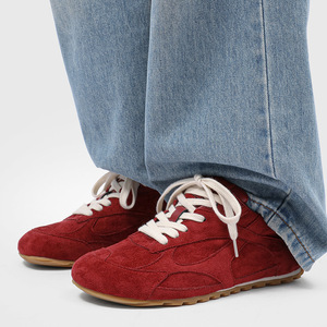 2026 Spring Summer Best Selling Red Men's Casual <b>Sneakers</b> Versatile Commuter <b>Shoes</b> Retro Running Style Comfortable Durable - Product Image 6