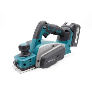 HENGLAI Xách Tay Power Tools 20V Sạc Li-ion Lithium Battery 82 Mét Cordless Điện Planer Mini Cầm Tay Gỗ Planer