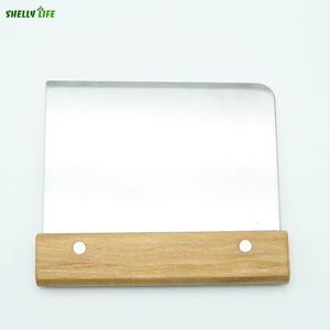 XL nhà máy tùy chỉnh Nhà cung cấp phong cách mới nướng đồ dùng thép không gỉ sourdough Cutter bánh mì <span class=keywords><strong>scraper</strong></span> với gỗ xử lý - Product Image 3