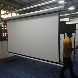 NOUVEAU TYPE Telon 150 pouces montage Mural/Montage Au <span class=keywords><strong>Plafond</strong></span> Motorisé écran de projection Électrique interne Onglet Tension Projecteur Écran - Product Image 5