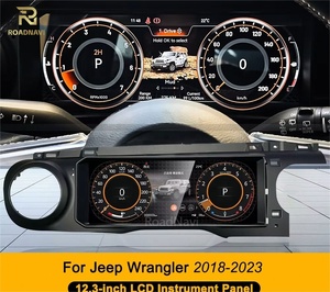 Panel de Instrumentos Digital LCD con Radio Multimedia Android RoadNavi para Jeep Wrangler JL Gladiator 2018-2023 Velocímetro - Product Image 4