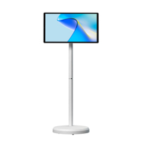 Pantalla de Proyección LED Inalámbrica Portátil de 21.5 Pulgadas, Pantalla Táctil Inteligente con Sistema Android, Monitor LCD HDTV 1080p Full HD para Aprendizaje