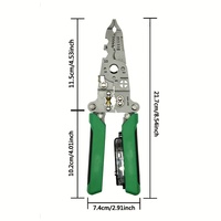 Pince multifonction Aharp-nosed 10-en-1 : Dénudeur, coupe-câbles et pince à sertir pour électricien domestique