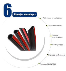 Multi-forma porta Auto Weatherstrip per Auto insonorizzazione del veicolo autoadesivo D/<span class=keywords><strong>B</strong></span>/<span class=keywords><strong>P</strong></span>/Z guarnizione in gomma taglio personalizzato saldatura impermeabile - Product Image 5