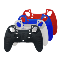 Coque de protection en silicone souple avec texture antidérapante, trous précis pour une adhérence améliorée, compatible avec PS5 Dualsense Edge
