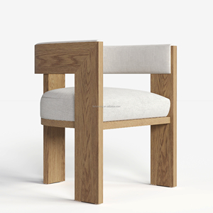 FERLY Luxury Morden Customization <strong>Dining</strong> Room Furniture Modern Wood Column Armrest <strong>Dining</strong> <strong>Chair</strong> - Product Image 5