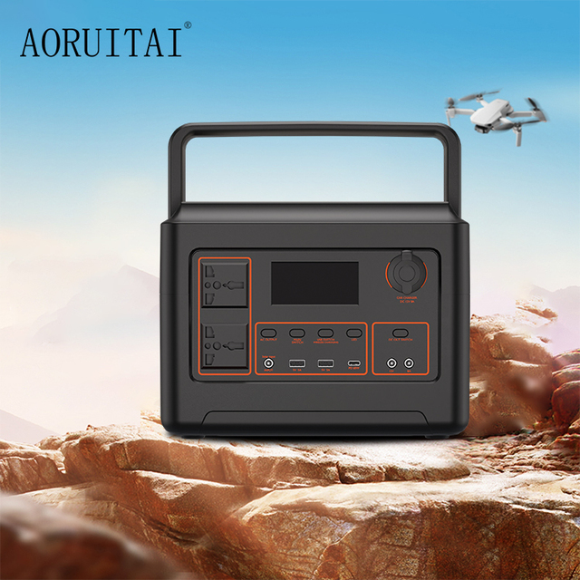Powkey Home 110v 220v Camping Solar Generator Power Station 300w 600w 1200w Portable Power Station for Camping Use