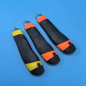 Cuchillo utilitario clásico pequeño, cortador de papel, cuchillo metálico, cortador de papel tapiz, tienda de oficina y papelería de 2 yuanes. - Product Image 3