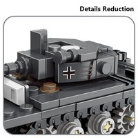 JKC7652, tanque de Tigre, equipo de partículas pequeñas, modelo de bloque, rompecabezas para niños, juguete de bloques de construcción, juego de bloques de plástico, venta al por mayor