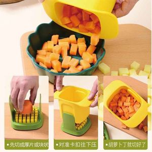 Manufacturers Food Grade Multifunctional PP Plastic <strong>Vegetable</strong> Dicing Machine Manual Potato Carrot Cucumber <strong>Cutter</strong> For Home Use - Product Image 3