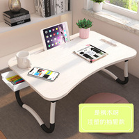 Table pliante en bois pour ordinateur portable, vente en gros, idéale pour chambre, bureau à domicile, mobilier d'intérieur