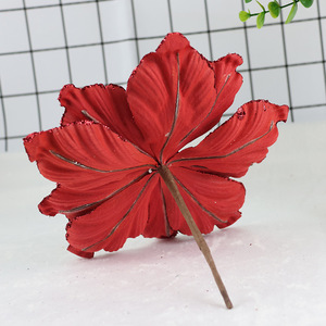 <strong>Christmas</strong> Decorative Flowers Glitter Sequins Artificial <strong>Christmas</strong> Flowers Magnolia for DIY Xmas Floral Arrangements Tree Decor - Product Image 3