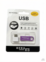 Memoria USB Metálica Mini Personalizada con Adaptador Tipo-C en Blister, Regalo Promocional OEM, 4GB 8GB