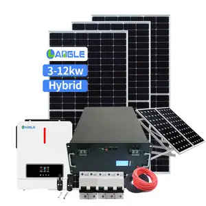 Custom Residential Commercial Electricity Support Kit Solar Energy Storage Set Power Backup Generation System Hybrid