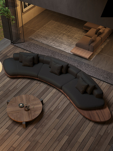 Curved Special-shaped Solid Wood <b>Floor</b> Set Multi-function Business Small Apartment Middle Ancient Quiet Style Homestay DHhei09 S - Product Image 1