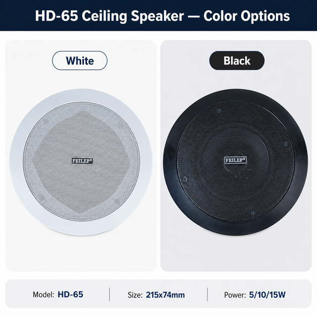 5.5 Inch Professional Ceiling Loudspeakers 10/15/20w for Café Retail Stores Restaurant and Hotels Background Music System .