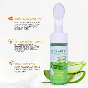 OEM ODM Organic Skin Care Smoothing Cucumber Foam Face Cleanser Wash Clean & Clear