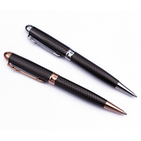 Stylo à bille en métal de luxe de haute qualité pistolet noir et argent chromé stylos OEM/ODM de conception de marque personnalisables pour les promotions de marque