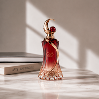 Flacon de parfum de luxe en verre transparent, design élégant, 50 ml, 100 ml, flacon vide avec vaporisateur, bouchon diffuseur estampé