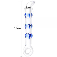 Nouveau et magnifique gode en verre en forme de G, motif fleur de rose, en cristal, jouet sexuel anal pour femmes, modèle 2022