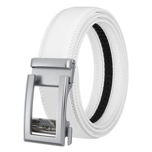 Cinturón de cuero de <span class=keywords><strong>piel</strong></span> de vaca de dos capas para <span class=keywords><strong>hombre</strong></span>, hebilla de aleación automática, Comercio Exterior transfronterizo para <span class=keywords><strong>Amazon</strong></span>, stock de fabricantes - Product Image 3