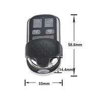 Télécommande de porte de garage à 4 boutons, code d'apprentissage et code roulant, DC 12V 433MHz HCS301