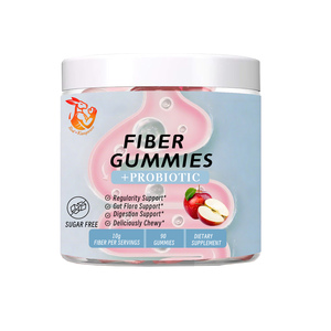 Customized Fiber Gummies Sugar with Black Pepper Extract Probiotics <b>Blend</b> Supports a More Balanced Gut Dietary Supplements Gummi - Product Image 1