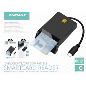 Lector de Tarjetas Inteligentes OneMax USB C Compatible con DNIe, CNS, TS y CRS - Product Image 3