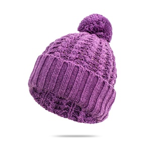 Knitted <strong>Woolly</strong> Fashionable Unisex Beanie No Logo Fur Pom Pom <strong>Hats</strong> Character Slouchy Custom Distress Winter Beach <strong>Hats</strong> - Product Image 1