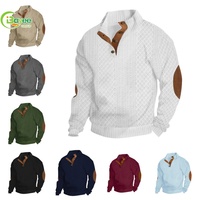 Sweat-shirt à capuche surdimensionné pour homme, col montant, 100% coton lourd 400 g/m², tricoté, haute qualité, style streetwear