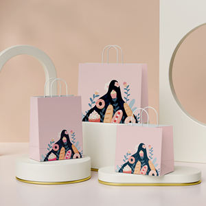 Bolsas de Papel Kraft Marrón Natural con Logotipo Personalizado, Bolsas de Transporte Resistentes con Troquelado para Restaurantes, Comercios Minoristas, Supermercados y Servicios de Alimentos - Product Image 2