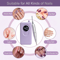 Populaire 45000RPM Borstelloze Nagelboorpen met Lage Trillingen, Oplaadbaar, Draagbaar, voor Manicure en Pedicure, geschikt voor Salon en Thuisgebruik