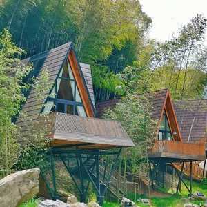 Kit Prefabbricato per Casa di Vacanza in Legno a Forma di A Nuovo Stile Triangolare Resort Casa sull'Albero per <span class=keywords><strong>Vacanze</strong></span> - Product Image 3